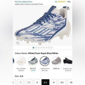 Adidas Men’s Adizero Soccer Shoe - brand new with tags/never worn!!